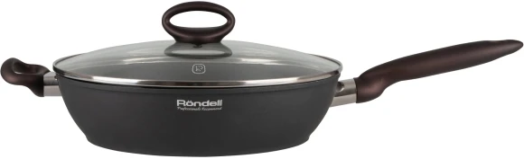 Сотейник Rondell Tierno RDA-1580 3.5л. d=28см (с крышкой) черный Сотейник Rondell Tierno RDA-1580 3.5л. d=28см (с крышкой) черный