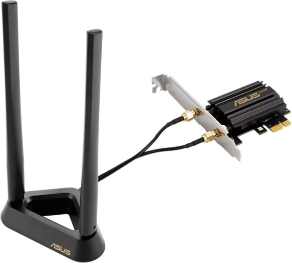 Сетевой адаптер Wi-Fi + Bluetooth Asus PCE-AXE59BT AXE5400 PCI Express x1 2ант.