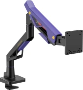 Кронштейн для мониторов Ultramounts UM741BP черный/фиолетовый 24"-57" макс.30кг крепление к столешнице поворот и наклон