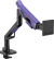 Кронштейн для мониторов Ultramounts UM741BP черный/фиолетовый 24"-57" макс.30кг крепление к столешнице поворот и наклон