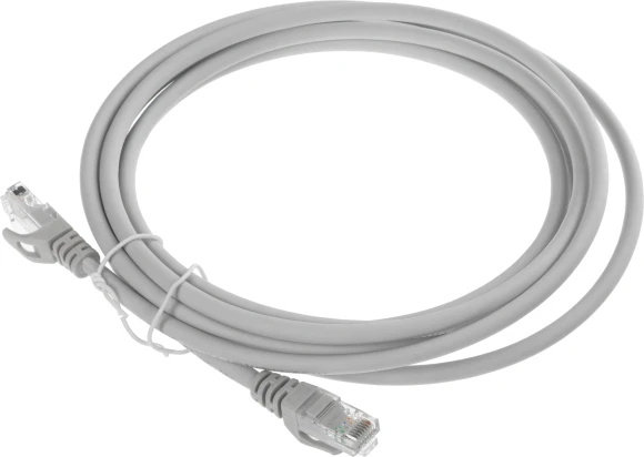 Патч-корд NTSS NTSS-PC-UTP-RJ45-6-3.0-LSZH-GY UTP RJ-45 вил.-вилка RJ-45 кат.6 3м серый LSZH 24AWG