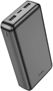 Мобильный аккумулятор Hoco J100A 20000mAh 2.1A 2xUSB-A черный Мобильный аккумулятор Hoco J100A 20000mAh 2.1A 2xUSB-A черный