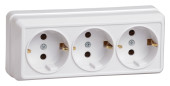 Розетка силов. IEK Октава ERO31-K01-16-DC 3розет. тройн. откр. зазем. крыш. IP20 белый (упак.:1шт) Розетка силов. IEK Октава ERO31-K01-16-DC 3розет. тройн. откр. зазем. крыш. IP20 белый (упак.:1шт)