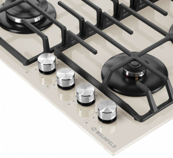 Газовая варочная поверхность Maunfeld EGHG.64.6CBG/G бежевый