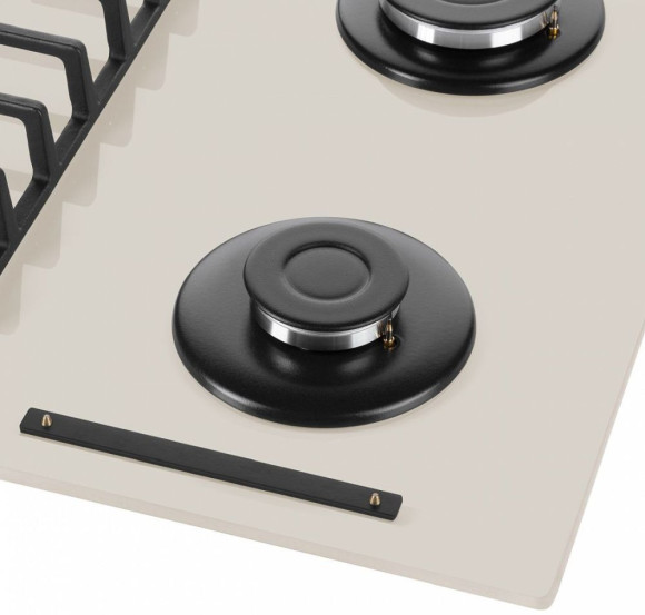 Газовая варочная поверхность Maunfeld EGHG.64.6CBG/G бежевый