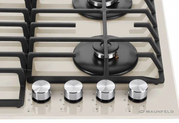 Газовая варочная поверхность Maunfeld EGHG.64.6CBG/G бежевый