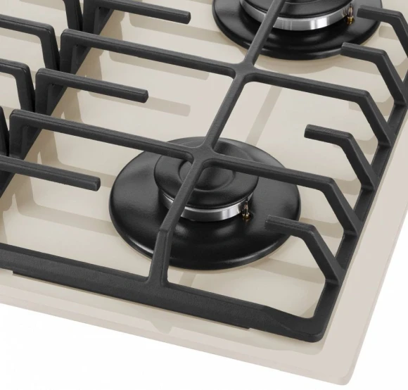 Газовая варочная поверхность Maunfeld EGHG.64.6CBG/G бежевый