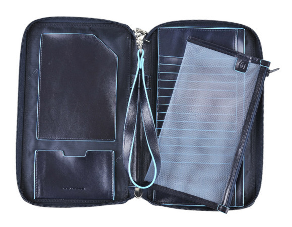 Мультипортмоне Piquadro Blue Square PP3246B2/BLU2 синий натур.кожа