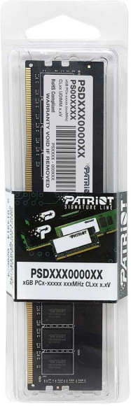 Память DDR4 16GB 3200MHz Patriot PSD416G32002 Signature RTL PC4-25600 CL22 DIMM 288-pin 1.2В single rank Ret