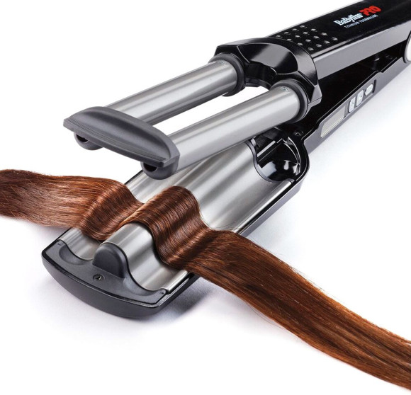 Щипцы Babyliss Pro BAB2369TTE 79Вт черный макс.темп.:210С покрытие:титаново-турмалиновое Щипцы Babyliss Pro BAB2369TTE 79Вт черный макс.темп.:210С покрытие:титаново-турмалиновое