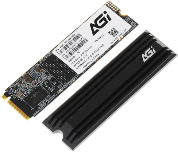 Накопитель SSD AGi PCIe 4.0 x4 1TB AGI1T0G44AI828-CB AI828 M.2 2280