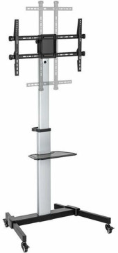 Подставка для телевизора Ultramounts UM307B черный/белый 37"-86" макс.50кг напольный мобильный Подставка для телевизора Ultramounts UM307B черный/белый 37"-86" макс.50кг напольный мобильный