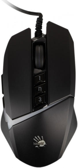 Мышь A4Tech Bloody W60 Max черный оптическая 10000dpi USB 7but (W60 MAX STONE BLACK)