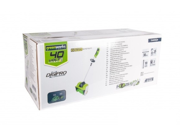 Снегоуборщик электр. Greenworks GD40SSK2 Снегоуборщик электр. Greenworks GD40SSK2