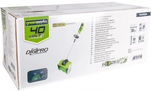 Снегоуборщик электр. Greenworks GD40SSK2 Снегоуборщик электр. Greenworks GD40SSK2
