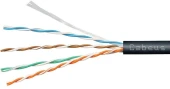 Кабель информационный Cabeus UTP-4P-Cat.5e-SOLID-LSZH-GY-100 кат.5E U/UTP 4 пары LSZH внутренний 100м серый