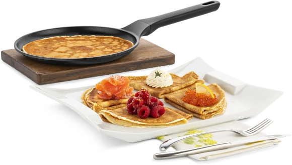 Сковорода блинная Rondell Zeita Neu RDA-1368 круглая 24см покрытие: TriTitan ручка несъемная (без крышки) черный Сковорода блинная Rondell Zeita Neu RDA-1368 круглая 24см покрытие: TriTitan ручка несъемная (без крышки) черный