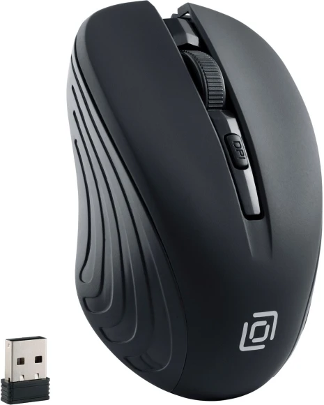 Мышь Оклик 545MW черный оптическая 1600dpi беспров. USB для ноутбука 4but (368626) Мышь Оклик 545MW черный оптическая 1600dpi беспров. USB для ноутбука 4but (368626)