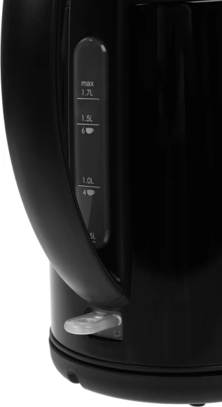 Чайник электрический Bosch TWK3P 1.7л. 2400Вт черный корпус: металл (TWK3P423)