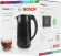 Чайник электрический Bosch TWK3P 1.7л. 2400Вт черный корпус: металл (TWK3P423)