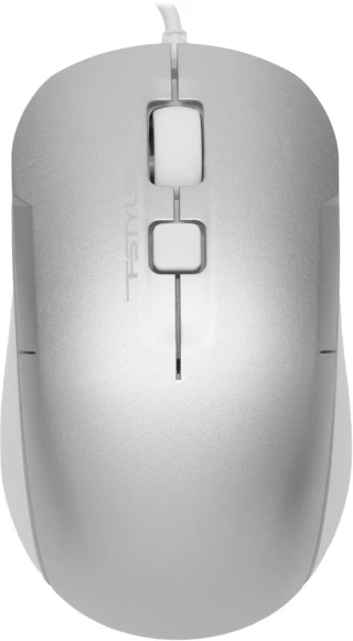 Мышь A4Tech Fstyler FM26S серебристый/белый оптическая 1600dpi silent USB для ноутбука 4but (FM26S USB (ICY WHITE))