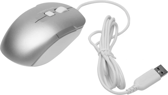 Мышь A4Tech Fstyler FM26S серебристый/белый оптическая 1600dpi silent USB для ноутбука 4but (FM26S USB (ICY WHITE))