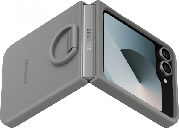 Чехол (клип-кейс) Samsung для Samsung Galaxy Z Flip6 Silicone Case Flip 6 (F741) серый (EF-PF741TJEGRU)