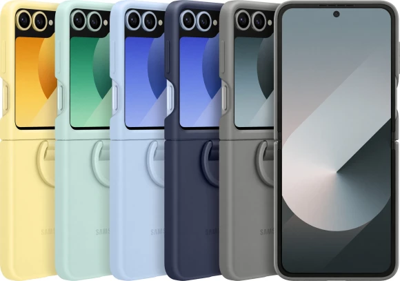 Чехол (клип-кейс) Samsung для Samsung Galaxy Z Flip6 Silicone Case Flip 6 (F741) серый (EF-PF741TJEGRU)