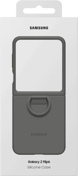 Чехол (клип-кейс) Samsung для Samsung Galaxy Z Flip6 Silicone Case Flip 6 (F741) серый (EF-PF741TJEGRU)