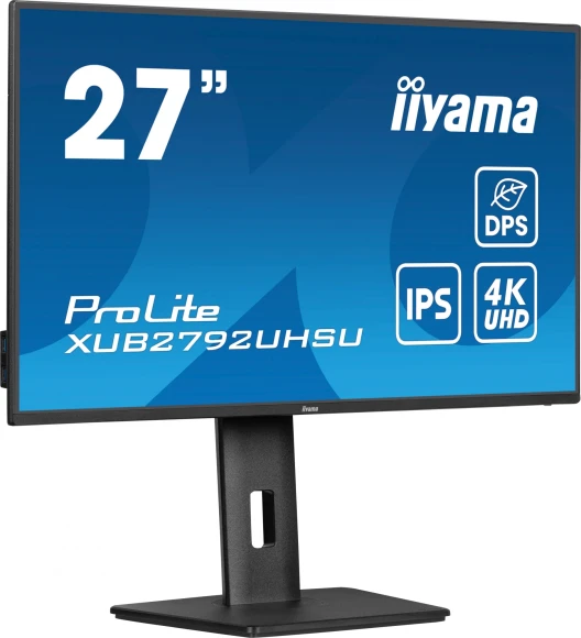 Монитор Iiyama 27" ProLite XUB2792UHSU-B6 черный IPS LED 16:9 HDMI M/M матовая HAS Piv 1300:1 350cd 178гр/178гр 3840x2160 60Hz DP 4K USB 6.3кг