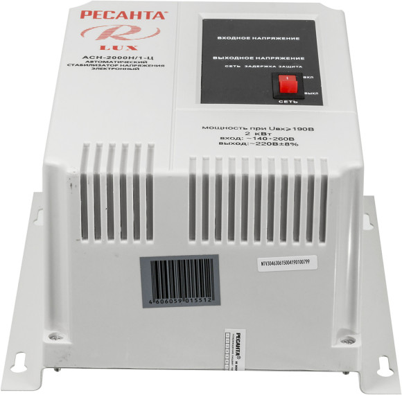 Стабилизатор напряжения Ресанта АСН-2000Н/1-Ц 2кВА однофазный серый (63/6/15) Стабилизатор напряжения Ресанта АСН-2000Н/1-Ц 2кВА однофазный серый (63/6/15)