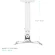 Кронштейн для проектора Onkron K5A белый макс.10кг потолочный поворотно-выдвижной и наклонный