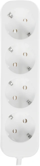 Сетевой удлинитель Defender E418 1.8м (4 розетки) белый (пакет ПЭ)