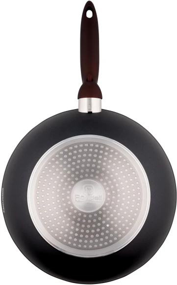 Сковорода ВОК (WOK) Rondell Tierno RDA-1581 круглая 28см покрытие: Xylan Plus ручка несъемная (с крышкой) черный