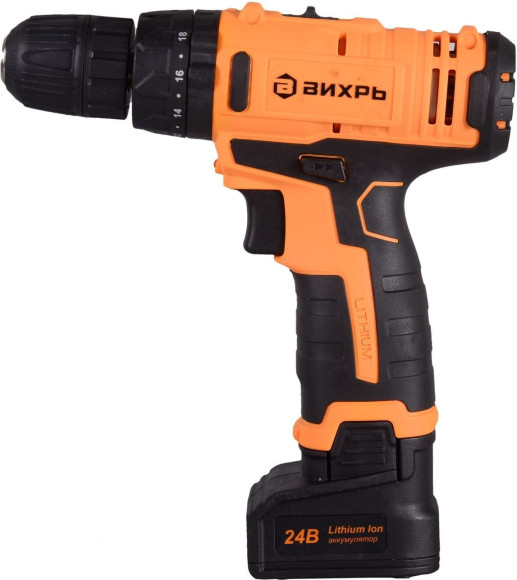 Дрель-шуруповерт Вихрь ДА-24Л-2кУ аккум. патрон:быстрозажимной (кейс в комплекте) (72/14/19)