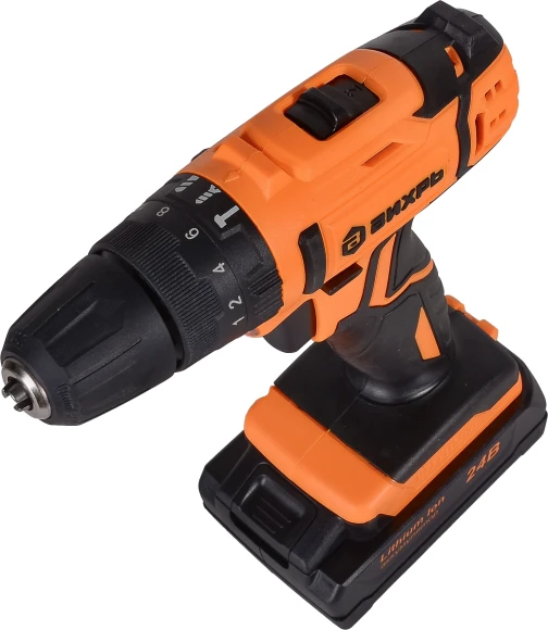 Дрель-шуруповерт Вихрь ДА-24Л-2кУ аккум. патрон:быстрозажимной (кейс в комплекте) (72/14/19)