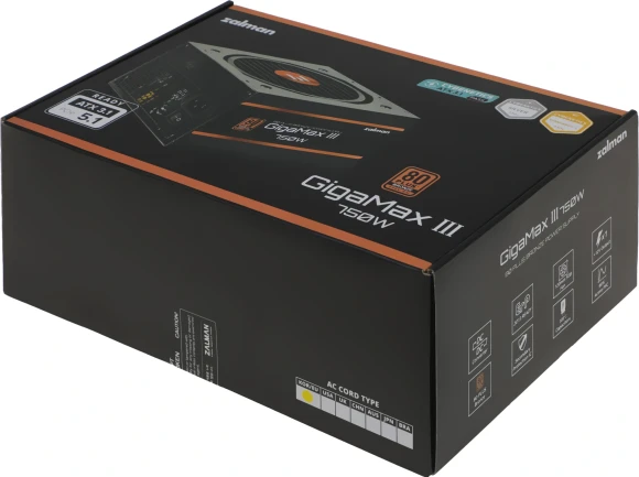 Блок питания Zalman ATX 750W ZM750-GV3 Gen.5 80+ bronze (20+4pin) APFC 120mm fan 6xSATA RTL