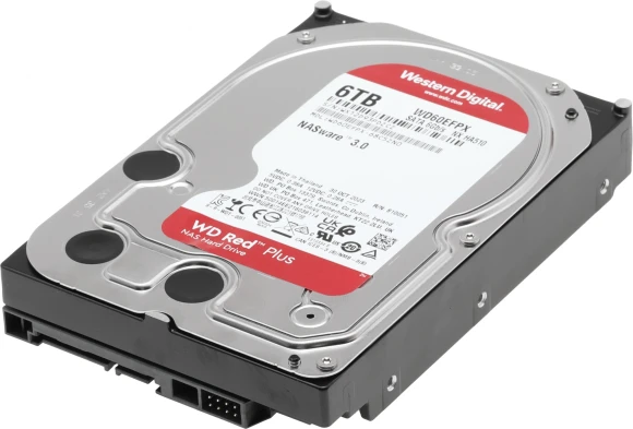 Жесткий диск WD SATA-III 6TB WD60EFPX NAS Red Plus (5400rpm) 256Mb 3.5"