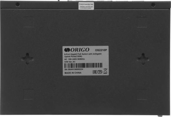 Коммутатор Origo OS2210P/120W OS2210P/120W/A1A (L2+) 10x1Гбит/с 8PoE+ 120W неуправляемый Коммутатор Origo OS2210P/120W OS2210P/120W/A1A (L2+) 10x1Гбит/с 8PoE+ 120W неуправляемый