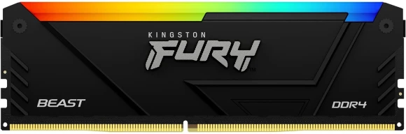Память DDR4 16GB 3600MHz Kingston KF436C18BB2A/16 Fury Beast RGB RTL Gaming PC4-28800 CL18 DIMM 288-pin 1.35В single rank с радиатором Ret