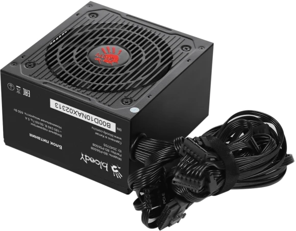 Блок питания Bloody ATX 650W BD-PS650B 80+ bronze (20+4pin) APFC 120mm fan 6xSATA RTL