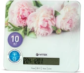 Весы кухонные электронные Vitek VT-2414 макс.вес:10кг белый/цветы Весы кухонные электронные Vitek VT-2414 макс.вес:10кг белый/цветы