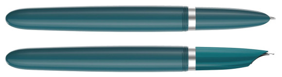 Ручка перьев. Parker 51 Core (2123506) Teal Blue CT F сталь нержавеющая подар.кор.