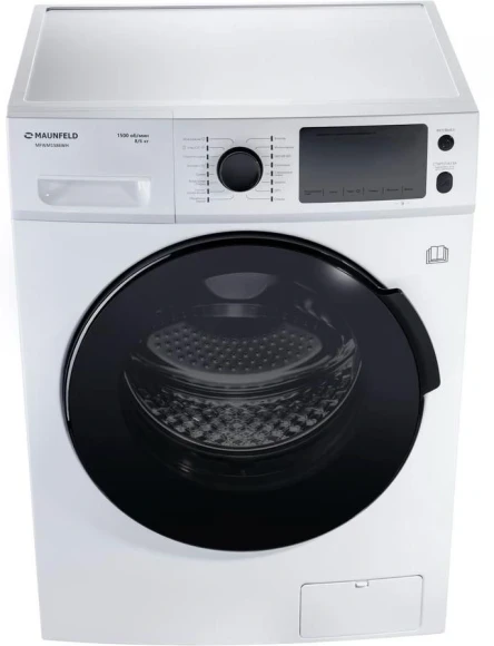 Стиральная машина Maunfeld MFWM1586WH класс: A загр.фронтальная макс.:8кг (с сушкой) белый инвертор Стиральная машина Maunfeld MFWM1586WH класс: A загр.фронтальная макс.:8кг (с сушкой) белый инвертор