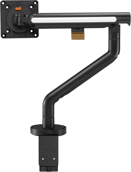 Кронштейн для мониторов Ultramounts UM725B черный 17"-32" макс.9кг крепление к столешнице поворот и наклон Кронштейн для мониторов Ultramounts UM725B черный 17"-32" макс.9кг крепление к столешнице поворот и наклон