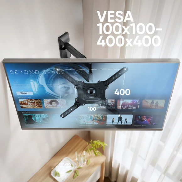 Кронштейн для телевизора Onkron NP40 черный 32"-65" макс.35кг настенный поворот и наклон