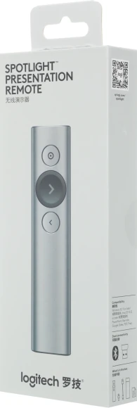 Презентер Logitech Spotlight Radio USB (30м) серый