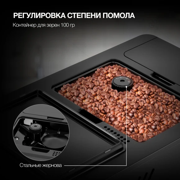 Кофемашина Hyundai HAM-4402 1350Вт черный