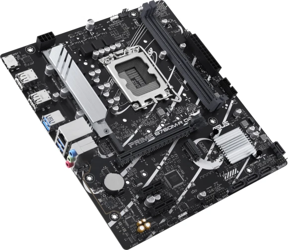 Материнская плата Asus PRIME B760M-R D4 Soc-1700 Intel B760 2xDDR4 mATX AC`97 8ch(7.1) 2.5Gg RAID+HDMI