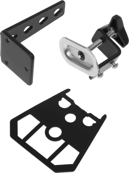 Кронштейн для мониторов ЖК Buro M1 черный 17"-27" макс.9кг крепление к столешнице поворот и наклон Кронштейн для мониторов ЖК Buro M1 черный 17"-27" макс.9кг крепление к столешнице поворот и наклон